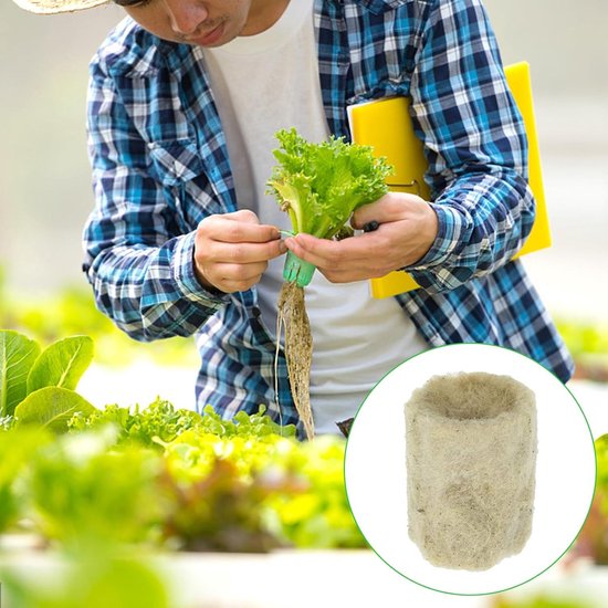 56 stuks steenwol kubussen, steenwol kweekmat, steenwol blad