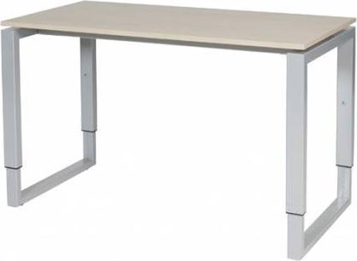 Schaffenburg Verstelbaar Bureau - Plus 120x60 robson - alu frame Aluminium (RAL9006)/Robson Eiken