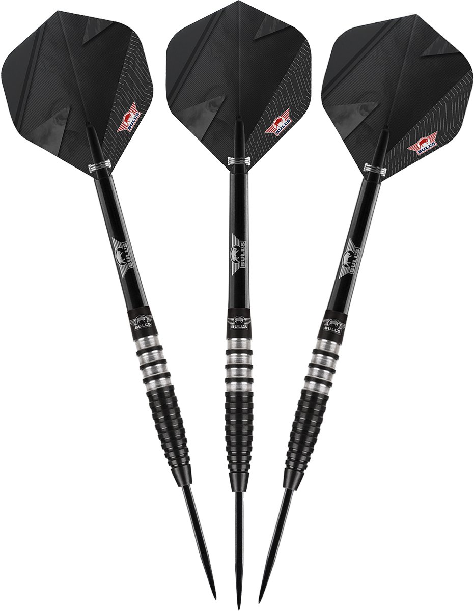 Bull's Lightning Black - Dartpijlen 90% Tungsten - 21 gram