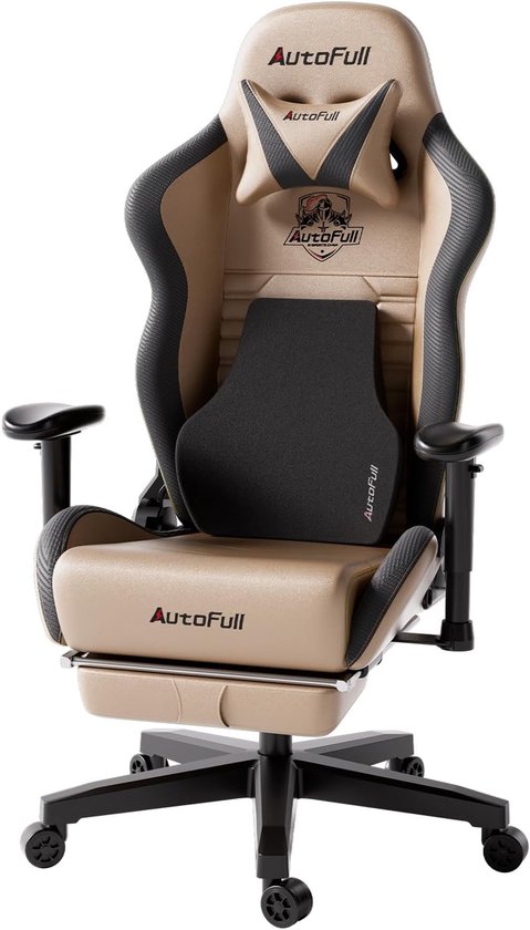 DoChair Bureaustoel van leer, ergonomisch, tot 140 graden, met DoChair Bureaustoel van leer, ergonomisch, tot 140 graden, met