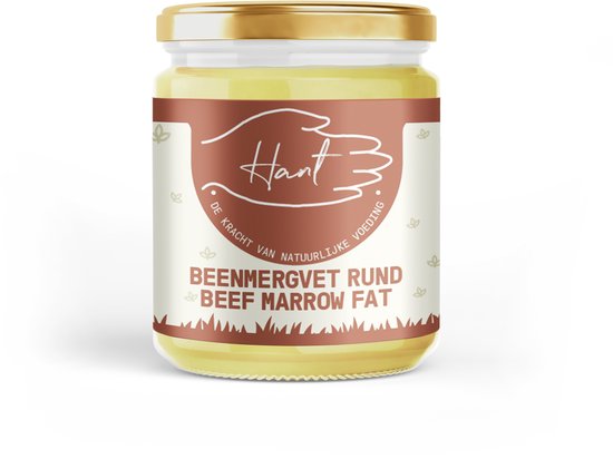 HANT | Marrow Fat Boter (Halal) | Rund Beenmergvet | 60g – 100% Puur