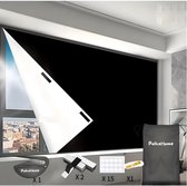 Verduisteringsrolgordijn, zonder boren, 300 x 150 cm, verduisterende stof, warmte-isolerend, draagbaar, verduisteringsstof, thermische isolerend, ondoorzichtig, voor ramen, plafond, deuren, zwart