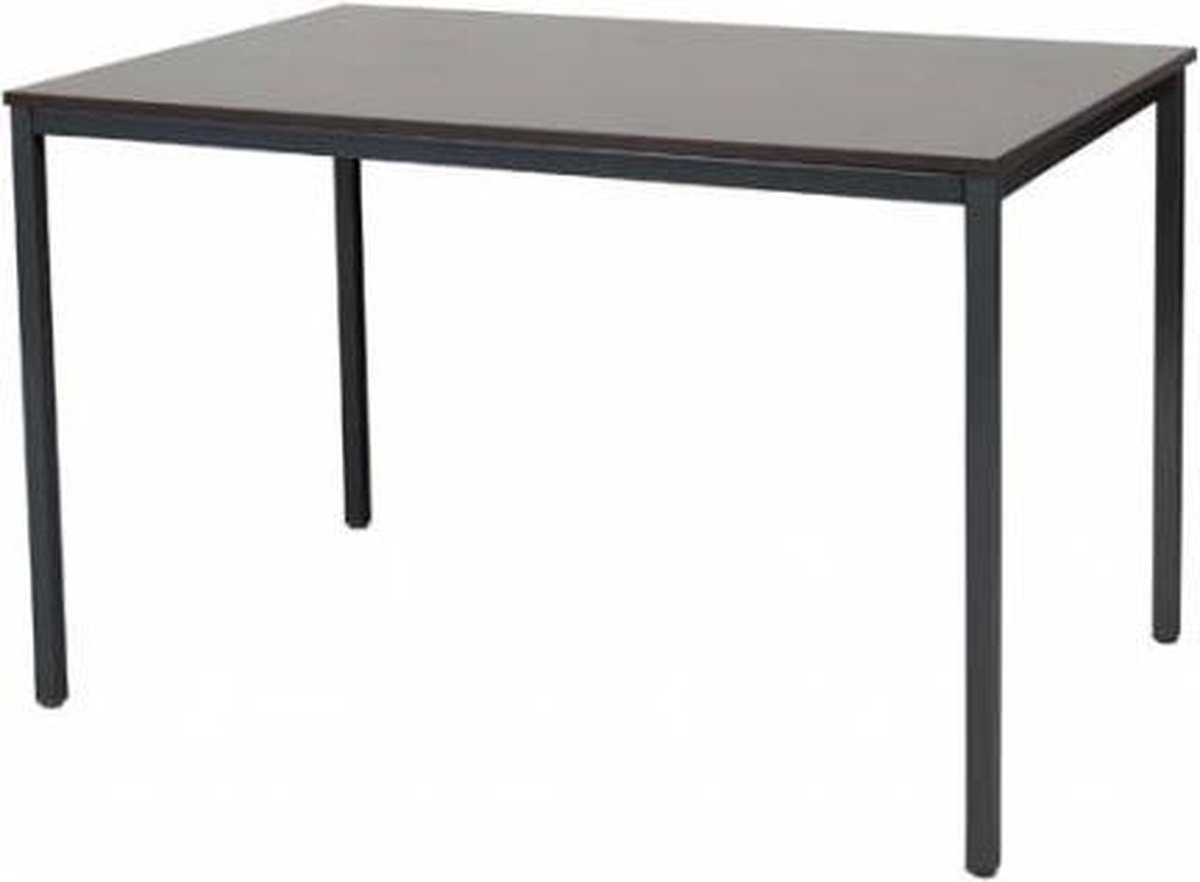 Bureautafel - Domino Basic 120x80 logan - zwart frame