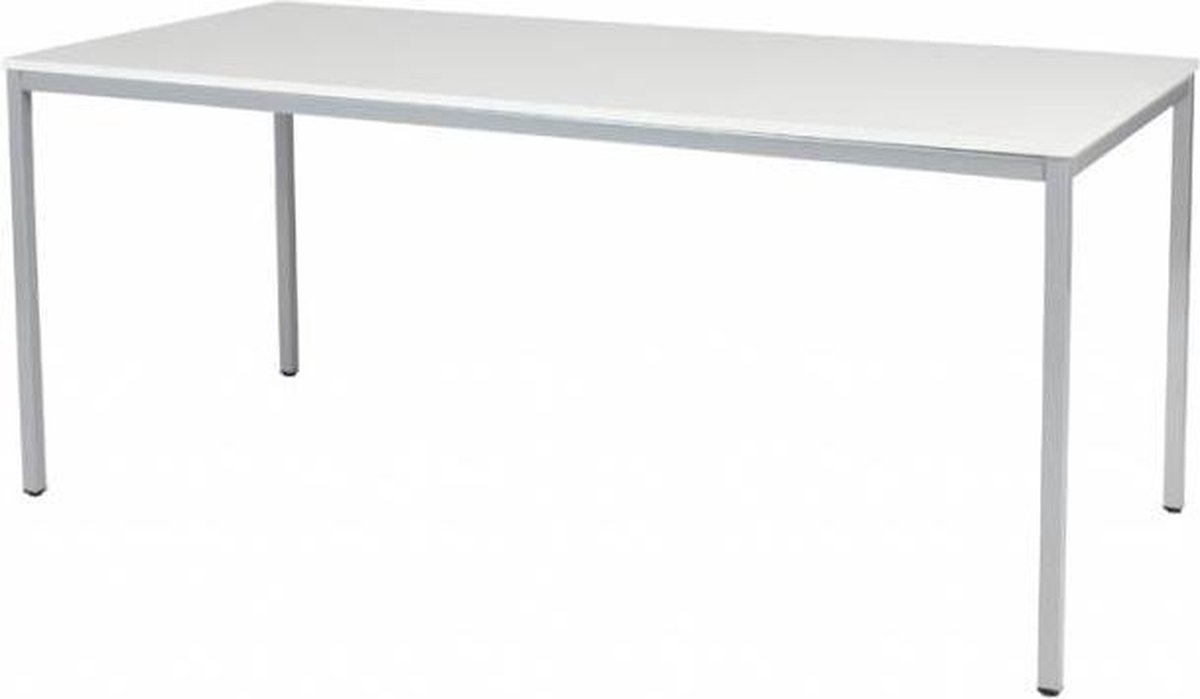 Bureautafel - Domino Basic 180x80 grijs - alu frame