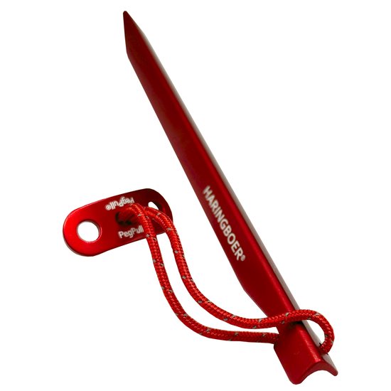 Haringboer® Tentharingen - 16 cm V-vorm Haringen - 16 stuks Grondpennen - Lichtgewicht 10 gram per stuk - Aluminium (7000-series) Haringen Tent - Zachte tot Middelharde Ondergrond - Inclusief Trekkoord en Haringzak van Haringboer® — afbeelding 3