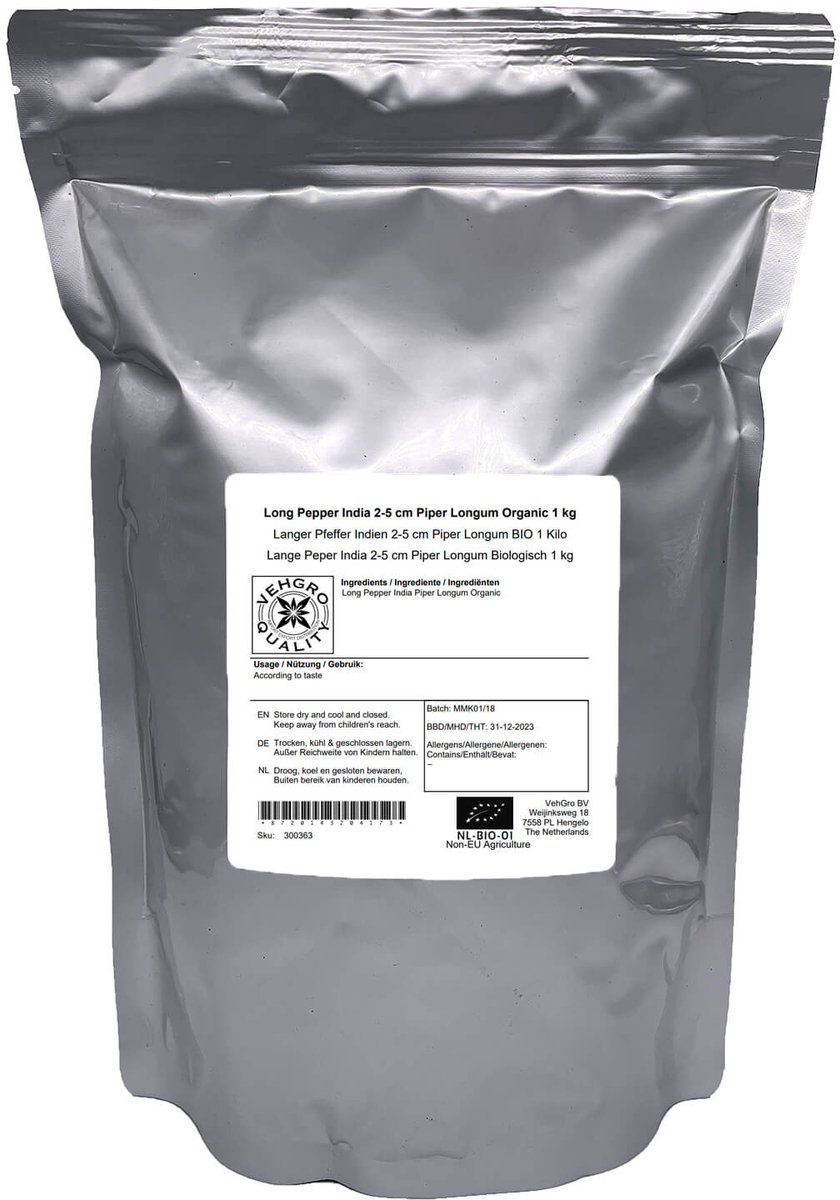 Lange Peper Indonesië 2-5 cm - 1 Kg - Holyflavours