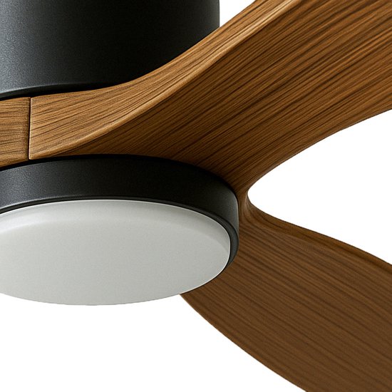 LED Plafondventilator - Hout Zwart - 18W - 1440 lumen - CCT - Kleurwissel - Niet dimbaar van LedLoket — afbeelding 5