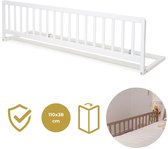 Geuther | Houten Bedhekje | Bedrail | Lissi | Veiligheidshekje | 110x38cm | Wit