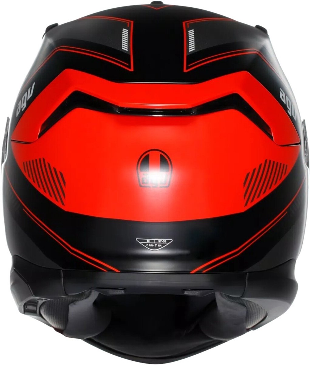 AGV K7 Kyber Zwart Rood Integraalhelm - Helm – foto 4