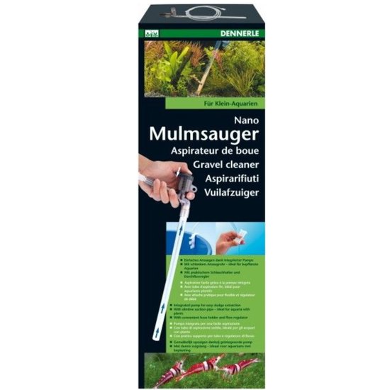 Dennerle Nano Bodemreiniger - Met pomp - Voor aquaria van 10-40 liter