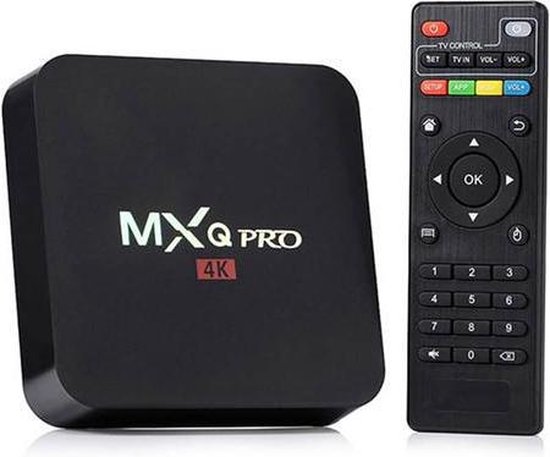 Android 6.0 tv box MXQ PRO 4K Ultra HD + Kodi 17.1 + GRATIS Rii I8 Zwart Wireless keyboard - Merkloos