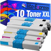 PlatinumSerie® set 10 toner XXL alternatief voor Oki C310-C510 cyaan magenta yellow black