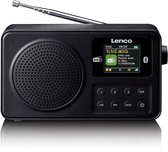 Bol.com LENCO PDR-033BK - Draagbare DAB+/FM radio met Bluetooth® en oplaadbare batterij - Zwart aanbieding