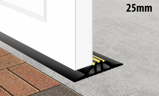 2 cm hoge garagedeurdrempelafdichtingsset 3,73 m lengte | Flexibel PVC | Complete kit bevat 2 lijmen | GaraDry 2 cm hoge garagedeurdrempelafdichtingsset 3,73 m lengte | Flexibel PVC | Complete kit bevat 2 lijmen | GaraDry