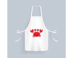 Akyol - krab Keukenschort - Kreeft - dieren liefhebbers - kreeftachtigen - schaaldieren - 82 bij 71 cm