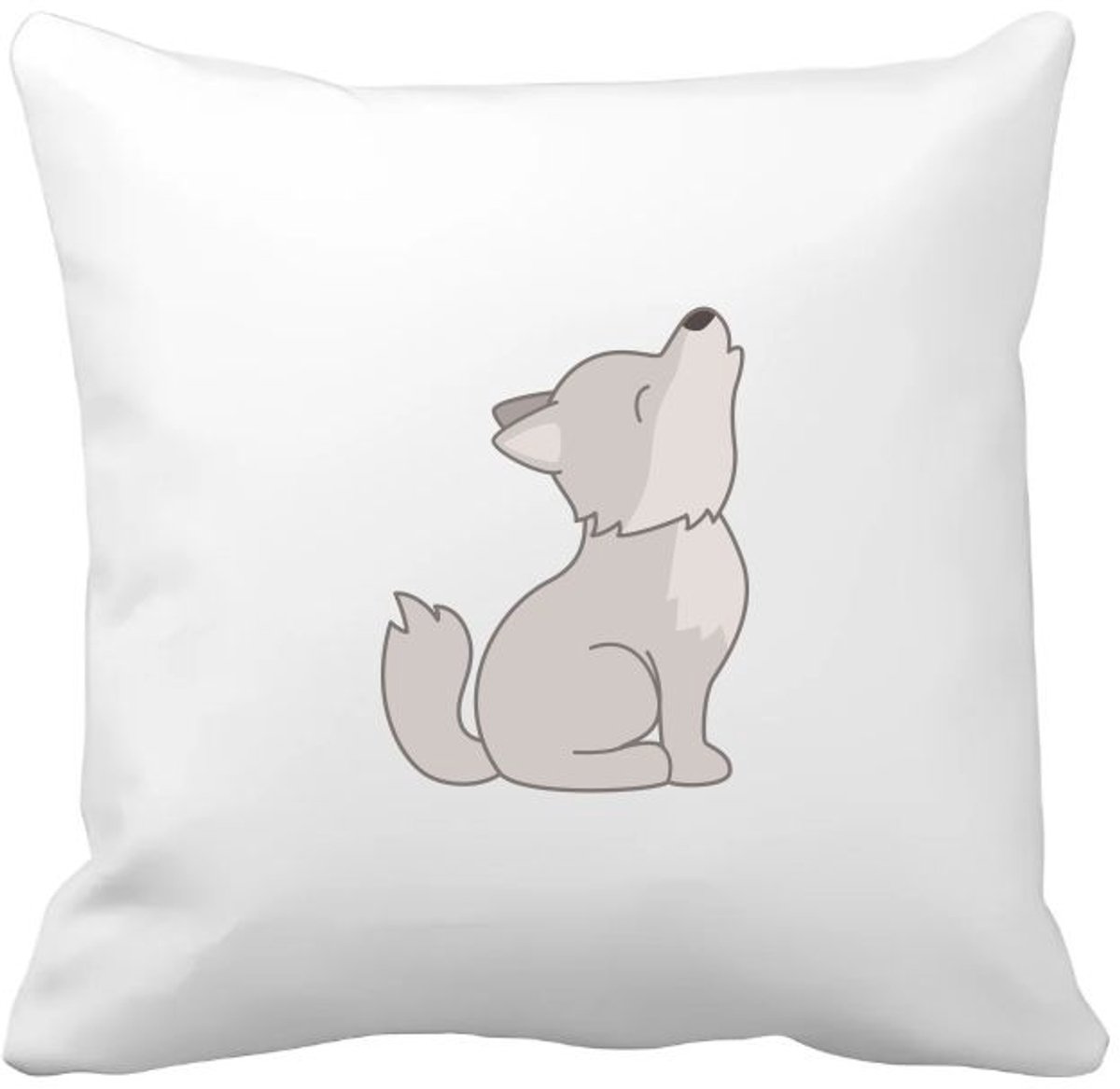 Akyol wolven Kussen hoes - Wolf - dieren liefhebbers - honden - husky - dierendag - 40 bij 40 cm Multicolor