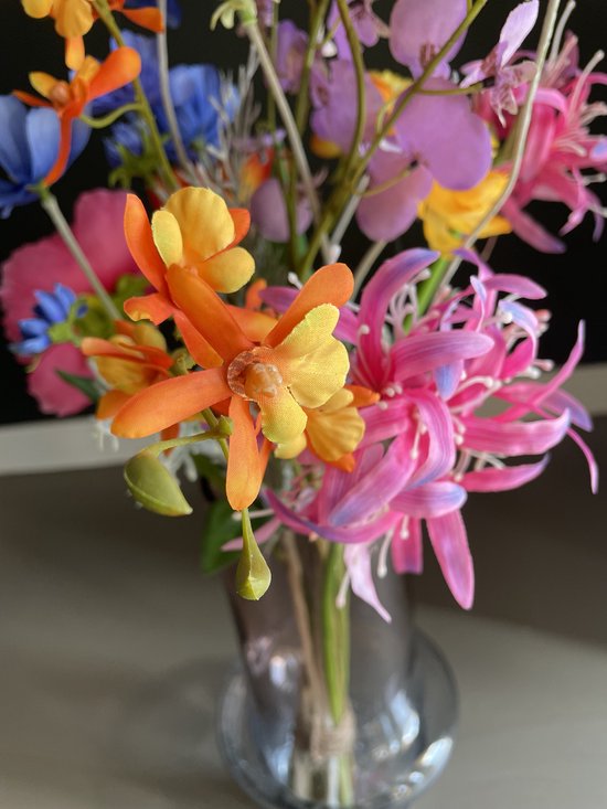 Bouquet de fleurs en soie - Plénitude joyeuse - Sans entretien - Fleurs artificielles