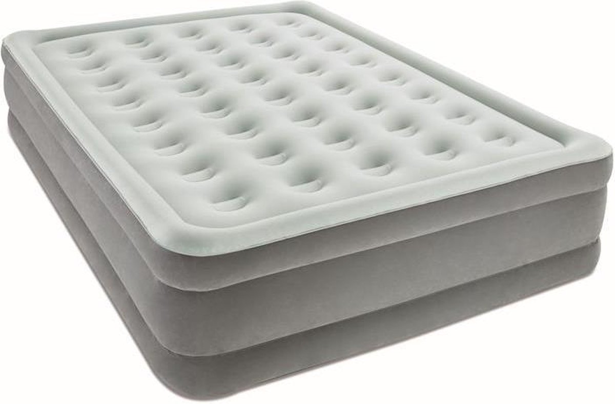 Matelas pneumatique 2 personnes 203x152x46cm avec pompe électrique