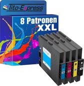 PlatinumSerie 8x inkt cartridge alternatief voor RICOH GC-31 GC31