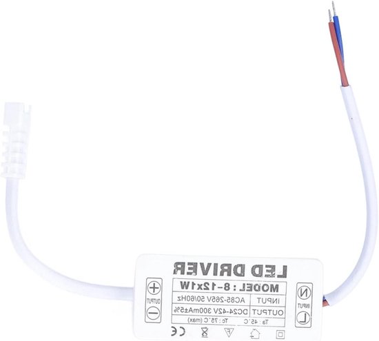 Driver LED 300mA – AC85-265V Vers DC54-90V, Tension Constante Pour Lampe