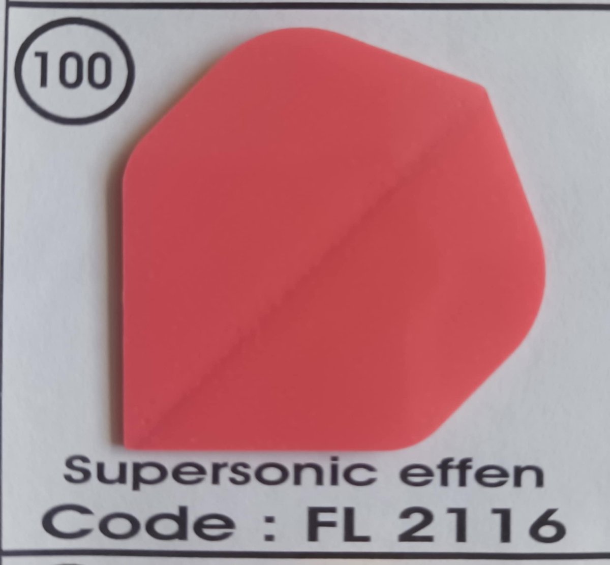 Dart Flights - 10 sets (30 stuks) - 100 micro - Supersonic - FL2116 - zalmroze
