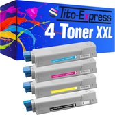 PlatinumSerie® 4 x toner XXL alternatief voor Oki C5950