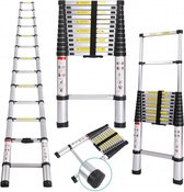 UltraToolz Telescopische ladder 9 treeds - Werkhoogte 2.6m