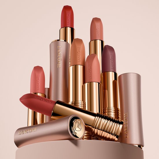 Lancôme L'Absolu Rouge Intimatte Rouge à Lèvres - Confort et Fini Mat Flou - 299 French Cashmere