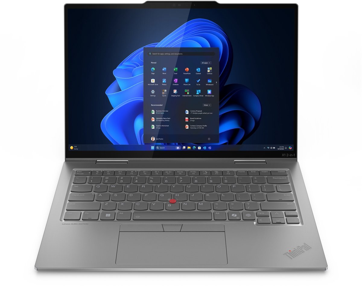 Lenovo ThinkPad X1 2-in-1 Gen 10 - Zakelijke Copilot+ laptop - 14 inch - Core Ultra 7 - 32GB/1TB