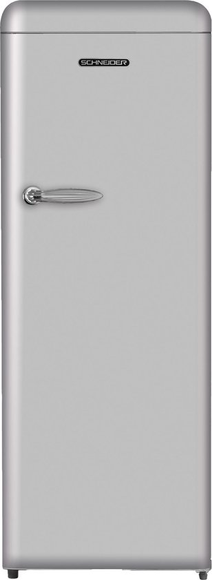 Koelkast: Schneider SCL 222 Retro - Kastmodel koelkast - Zilver, van het merk Schneider