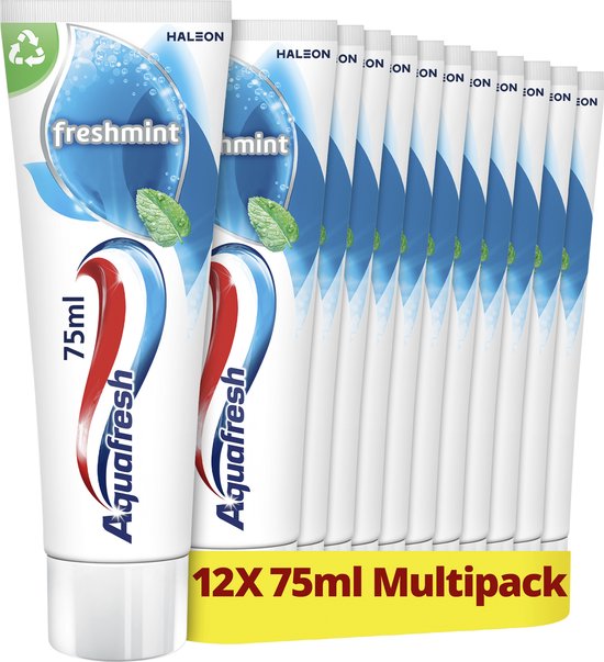 Aquafresh Menthe fraîche dentifrice 12 x 75ml