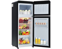 Retro Koelkast - Koel- en vriescombinatie - 92L inhoud - Met vriesvak (28L) - 45db