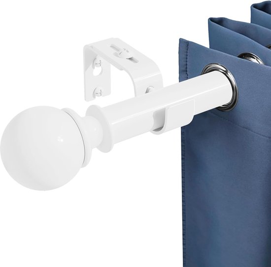 Harrms 16mm Gordijnroeden voor Gordijnen met Oogjes, Mat Zwart Voile Gordijnroede 76-224cm, Gordijnstang van Metaal met Verstelbare Beugels en Afsluitkapjes voor Slaapkamer, Woonkamer Harrms 16mm Gordijnroeden voor Gordijnen met Oogjes, Mat Zwart Voile Gordijnroede 76-224cm, Gordijnstang van Metaal met Verstelbare Beugels en Afsluitkapjes voor Slaapkamer, Woonkamer