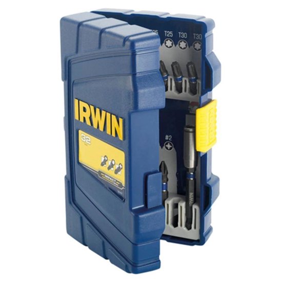 IRWIN Impact Bits Set 32-teilig – Für Schlag-Schrauber, Mit Kreuz, Pozidriv, Torx & Bit-Halter