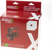 Levelfix kruislijnlaser - CL202G - zelfnivellerend - horizontale en verticale lijn - groen - 556122