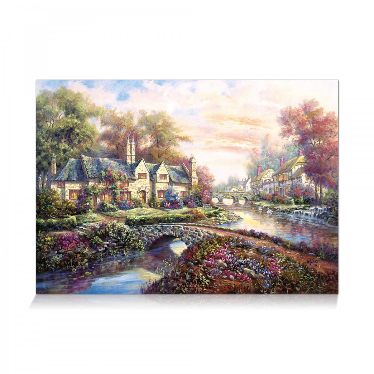 Spring Manor - 1500 Stukjes Puzzel- Romantisch Landhuis in Bloeiend Lente Landschap