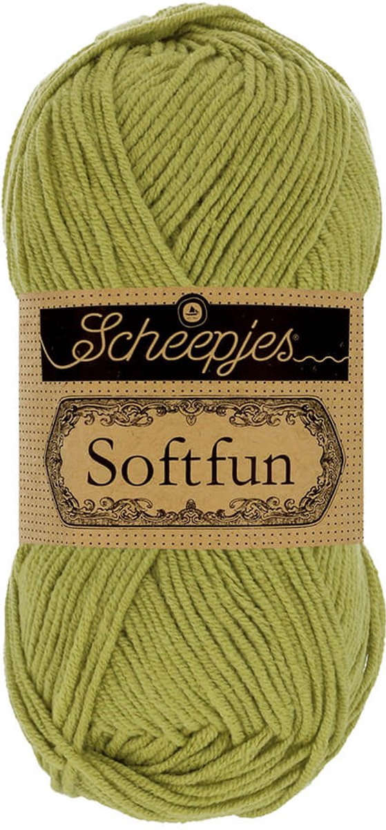 Fil à Tricoter Scheepjes Softfun 2408 Noir - 50g - Doux Mélange Coton Acrylique DK Idéal Bébé & Adulte