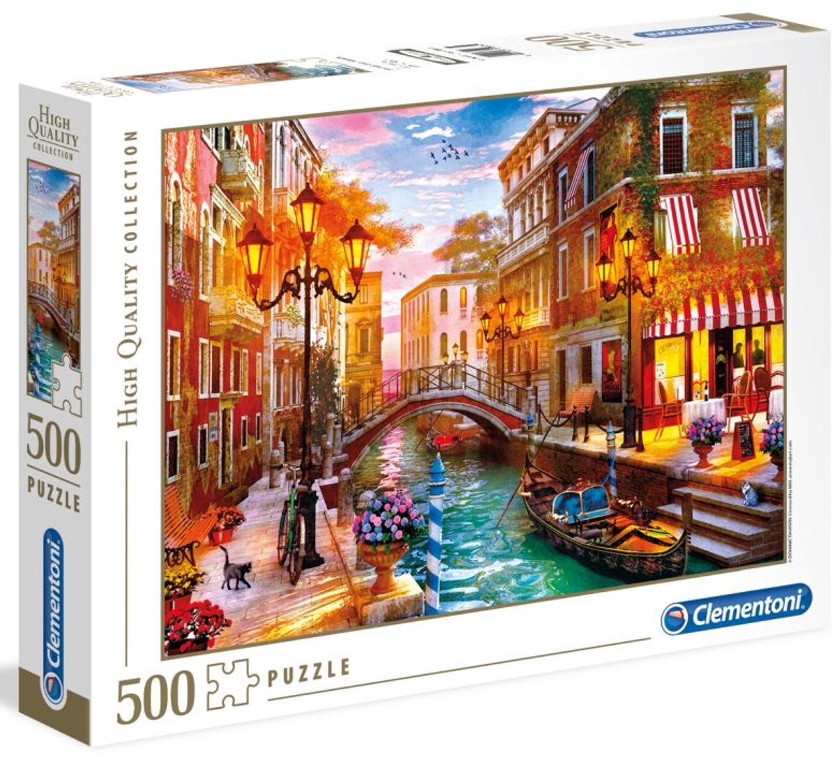 Clementoni - Puzzel - 500 Stukjes - Zonsondergang VenetiÃ« - Puzzel Voor Volwassenen en Kinderen vanaf 14 Jaar - High Quality Collection — afbeelding 3