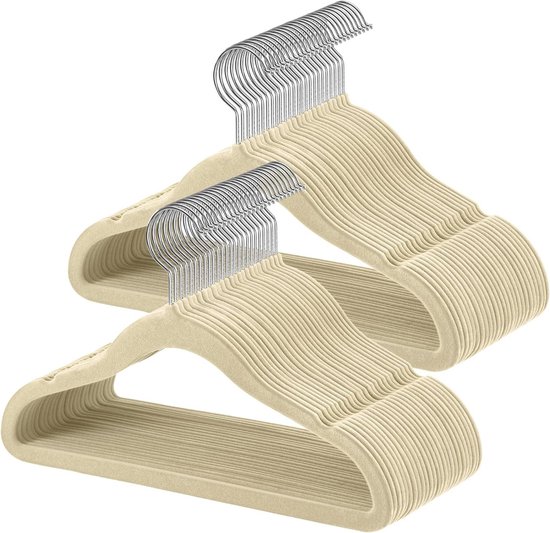 Hoppa! Songmics Kleerhanger, 50 stuks, anti-slip, 0,6 cm