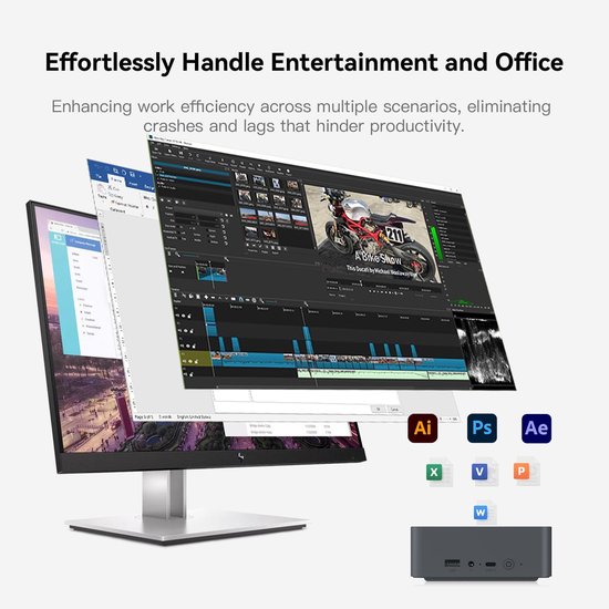 Beelink EQR5 Mini PC - 16GB RAM - 512GB SSD - Windows 11 - 5650U | bol