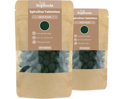 Spirulina Tabletten 100% Puur - 500 Tabletten - Spirulina Tabletten 500mg - Rijk aan Eiwitten en Natuurlijke Voedingsstoffen - Alternatief voor Spirulina Poeder