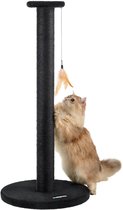 Bol.com ACAZA Krabpaal - Krabpaal voor Katten - 90 cm - Zwart - Krabpaal voor Grote Katten - Kattenpaal - Kattenkrabpaal - Krabp... aanbieding