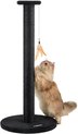 ACAZA Krabpaal - Krabpaal voor Katten - 90 cm - Zwart - Krabpaal voor Grote Katten - Kattenpaal - Kattenkrabpaal - Krabpalen