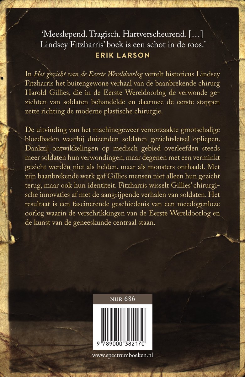 Het gezicht van de Eerste Wereldoorlog - back cover