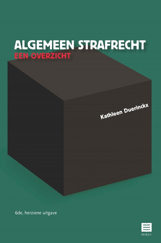 Algemeen strafrecht – een overzicht - cover