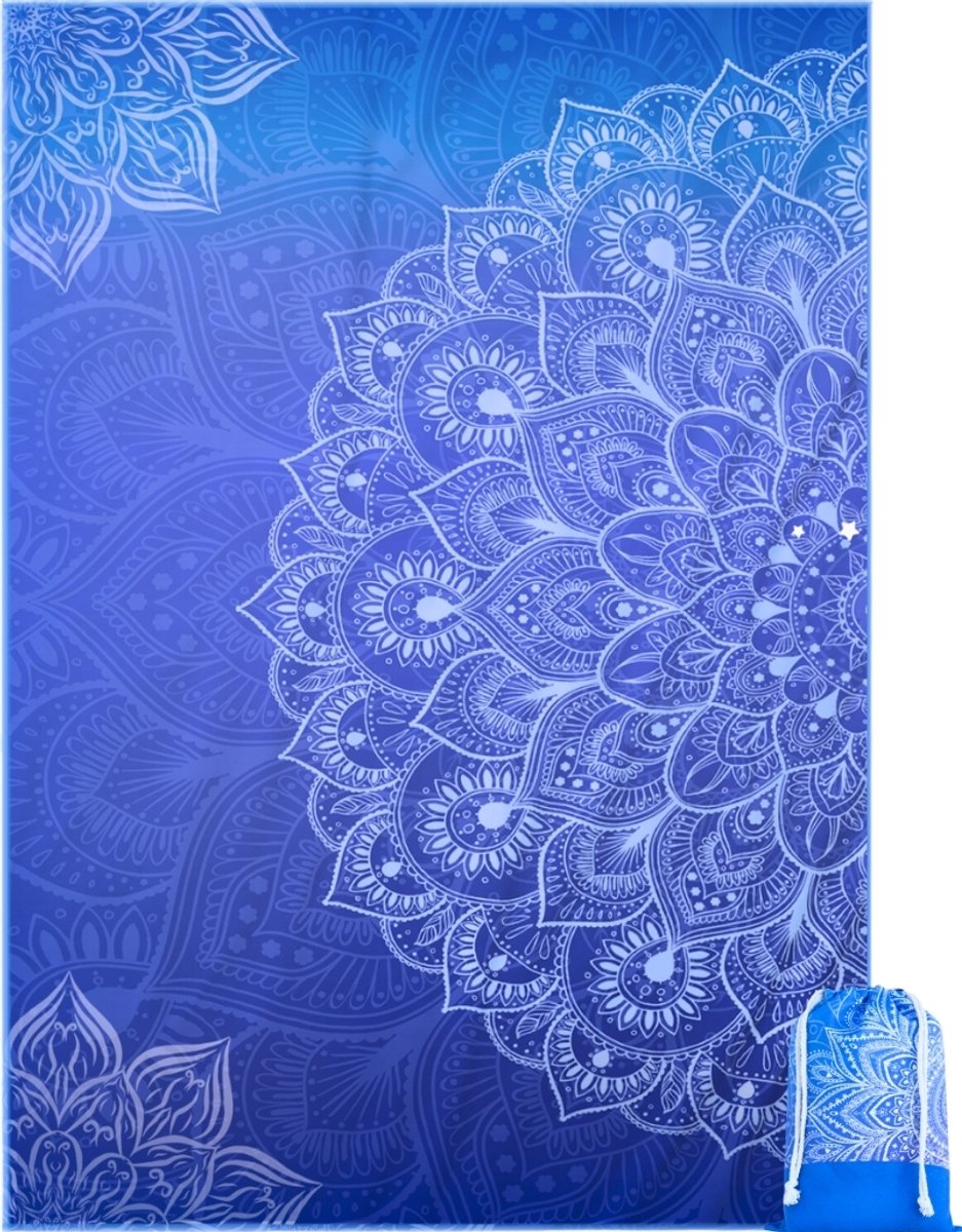 Diveblues® Extra Groot XXL Strandlaken – Premium 200g Microvezel - UltraSoft - 145x200 cm - Groot Strandkleed - Strandhanddoek Volwassenen – Bespaar Ruimte in je Koffer