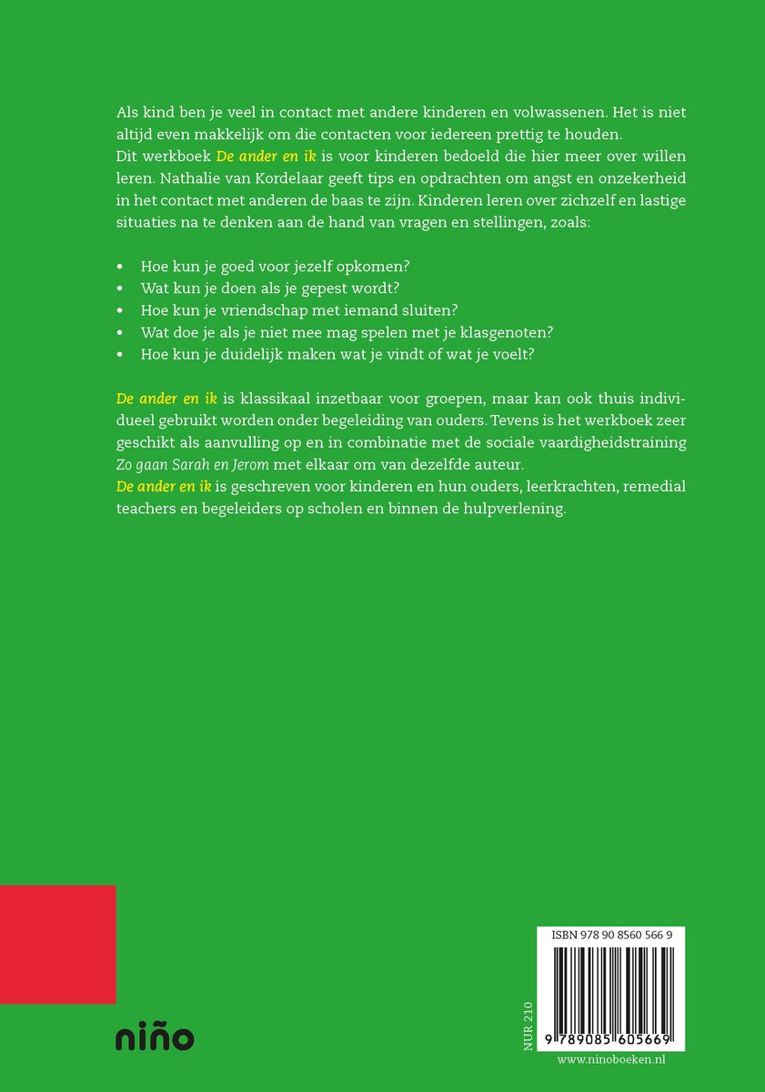 De ander en ik - back cover