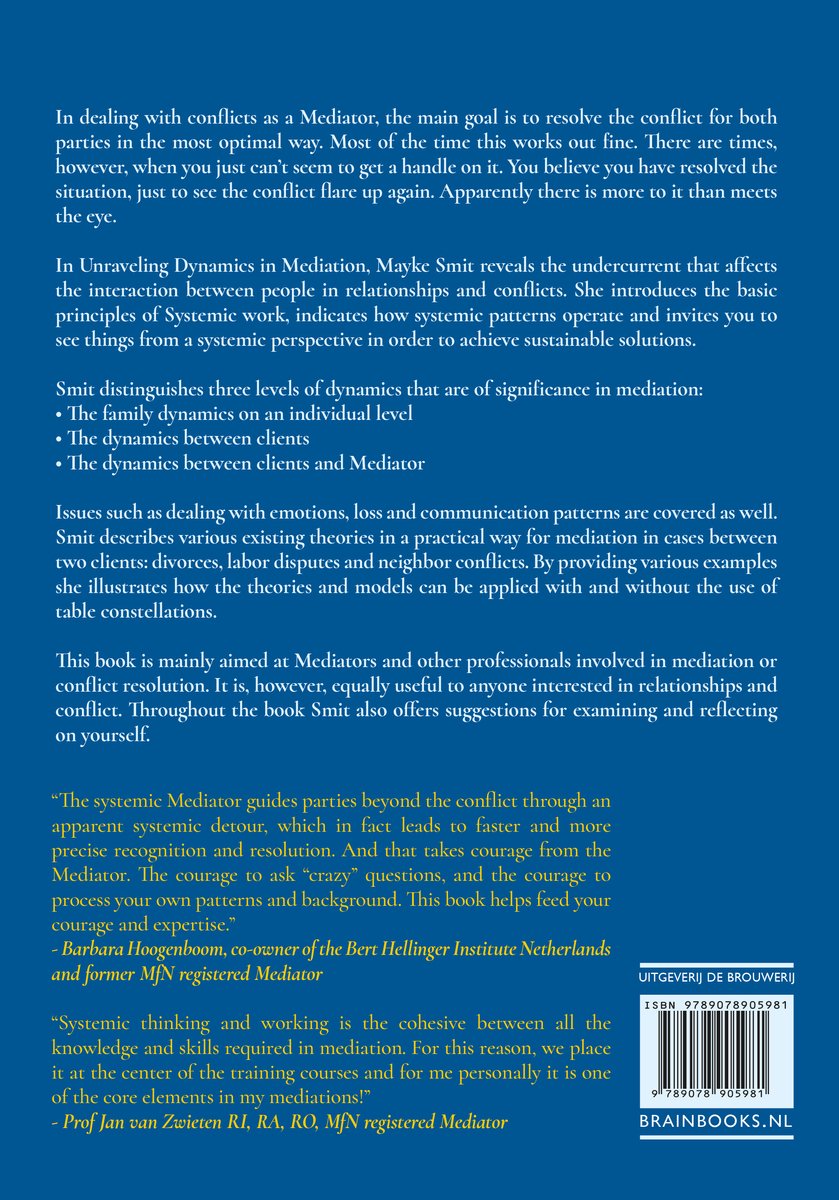 Unraveling Dynamics in Mediation - back cover