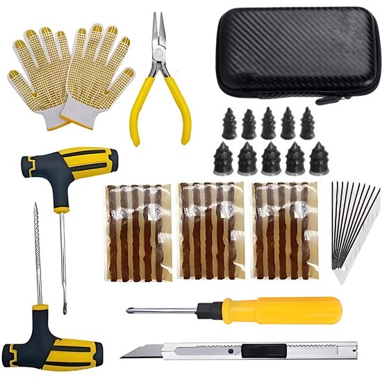 Bandenreparatieset – Universele Bandenreparatie voor Noodgevallen - Proppenset - Propset - Autoband reparatie set