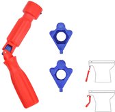 Montagesleutel Voor WC-Bril - WC-Zitting Montagesleutel - Installatietool Voor Toiletbril - Universele Installatiesleutel - Toiletbril-Reparatiesleutel - Universeel 10/13/17 mm - Rood - 1 Stuk
